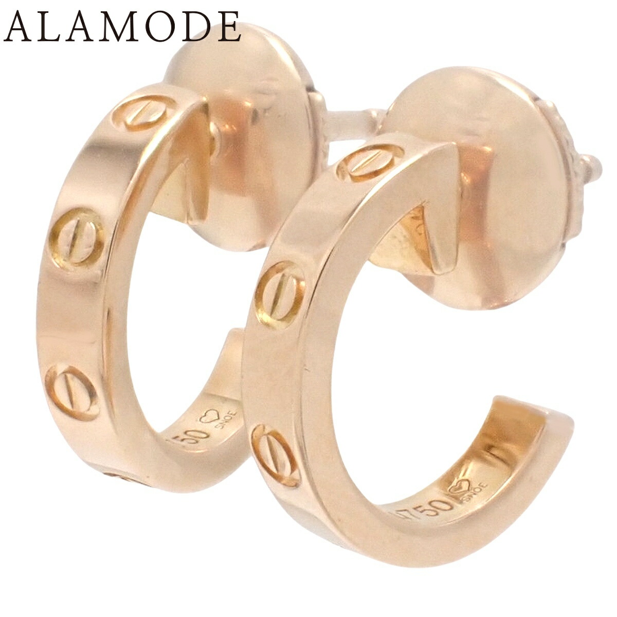 楽天市場】Cartier カルティエ LΘVE LOVE ミニラブ イヤリング ピアス