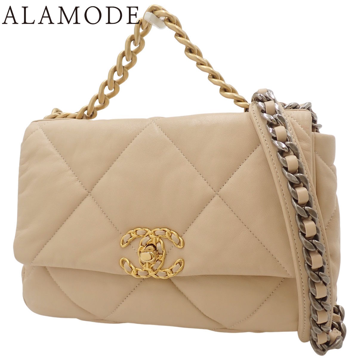 楽天市場】【新品同様】CHANEL シャネル パールチェーン ミニ