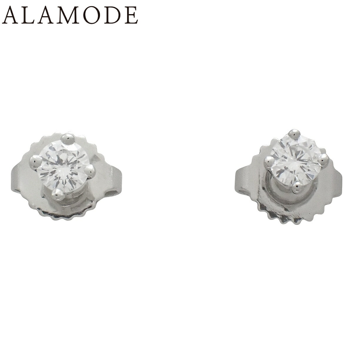 TIFFANY&Co.(ティファニー) ソリティア ダイヤモンド スタッド ピアス 60006690 プラチナ Pt950 アクセサリー ジュエリー シルバー銀 レディース 40802167450【中古】【アラモード】