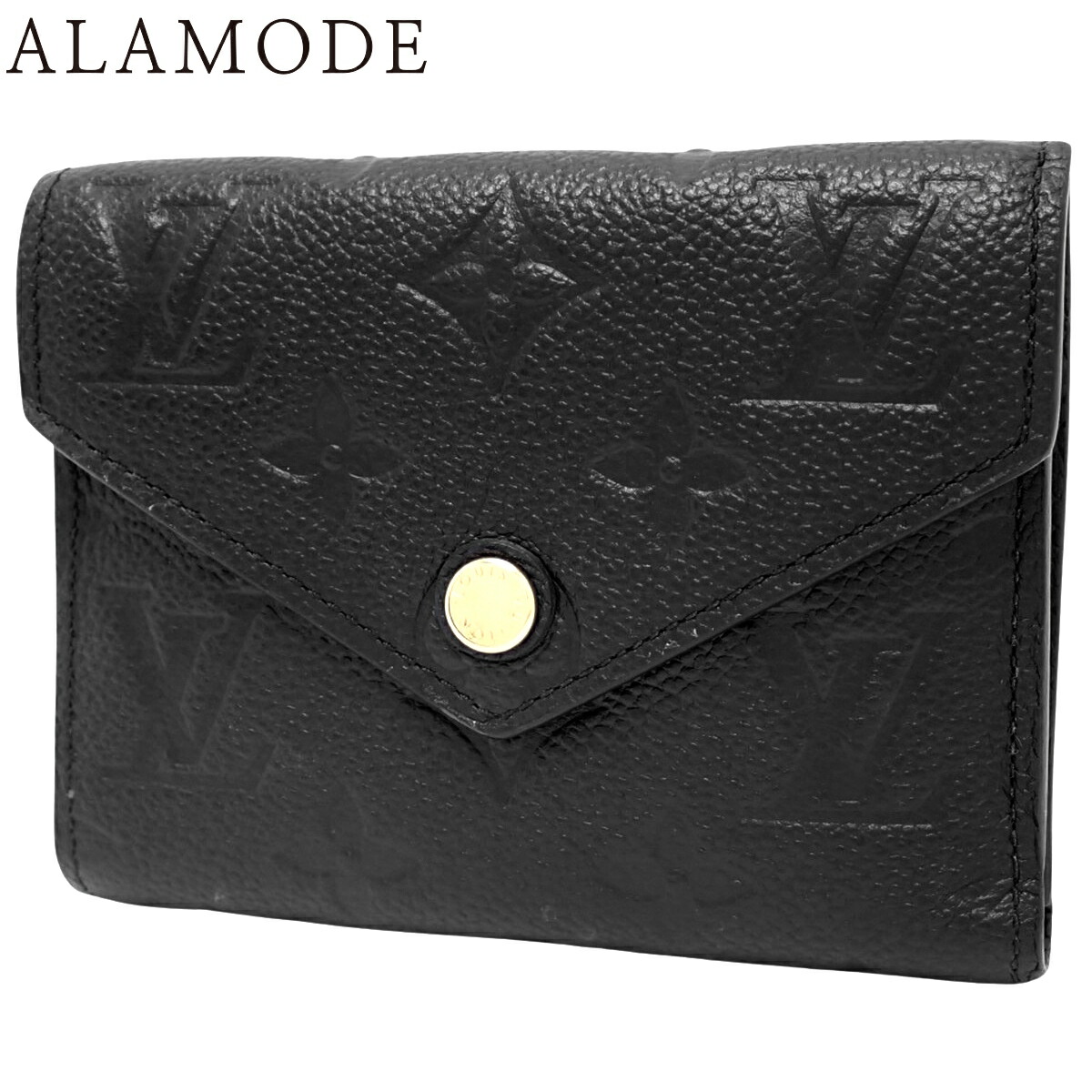 ルイヴィトン モノグラム アンプラント 三つ折り財布 ブラック ルイヴィトン 三つ折り財布 モノグラム・アンプラント ポルトフォイユ