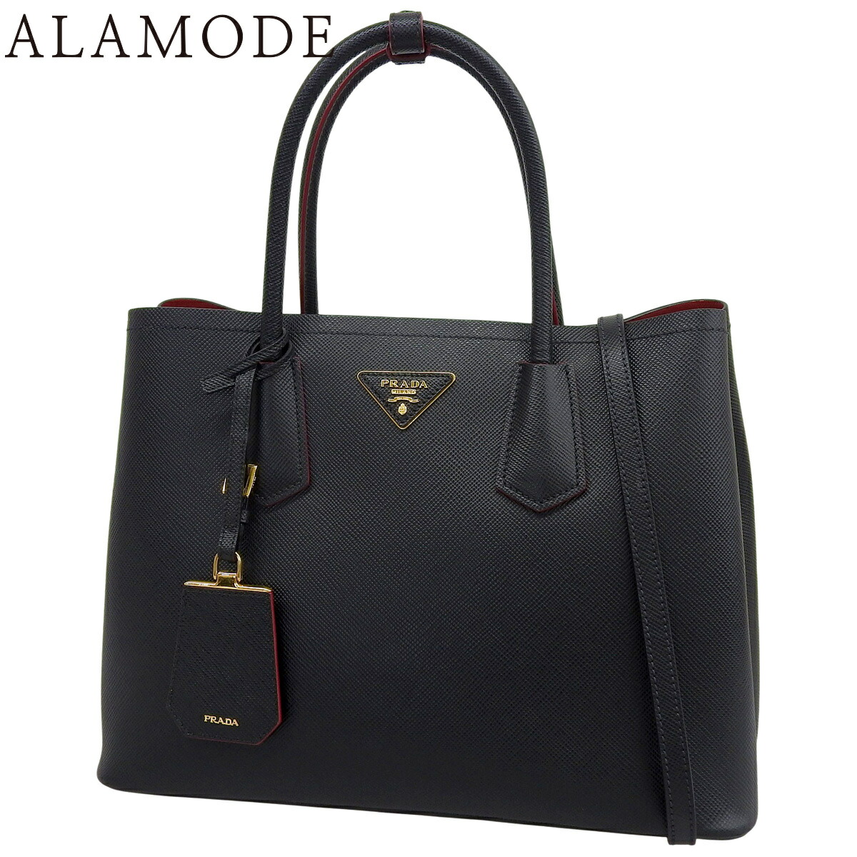 楽天市場】プラダ 【PRADA】 ガレリアバッグ サフィアーノ ダーク