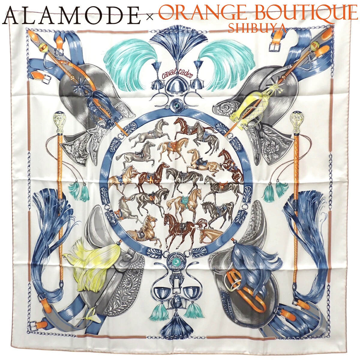 楽天市場】【アパレル】HERMES エルメス カレ90 スカーフ 大判スカーフ