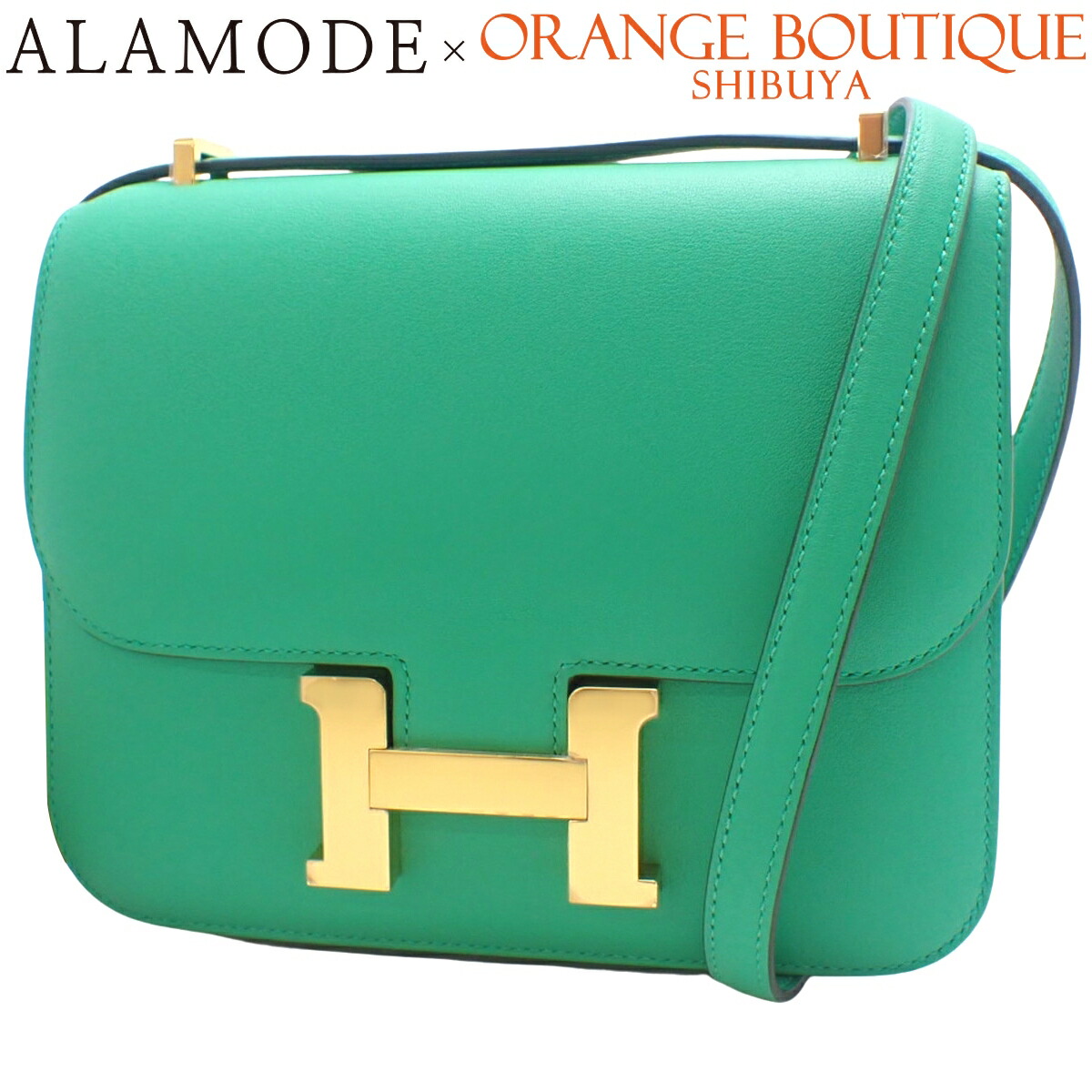 楽天市場】HERMES(エルメス) コンスタンスミニ ブルーアビス ブルー青