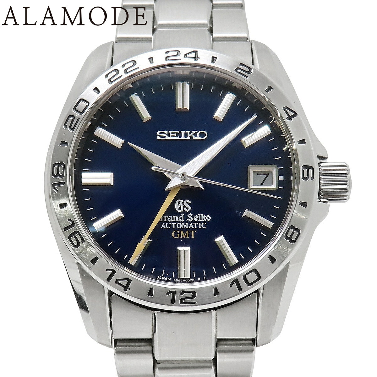 グランドセイコー メカニカル GMT 10周年限定 SBGM029 SS ブルー 自動巻き メンズ 40101835442【中古】【アラモード】