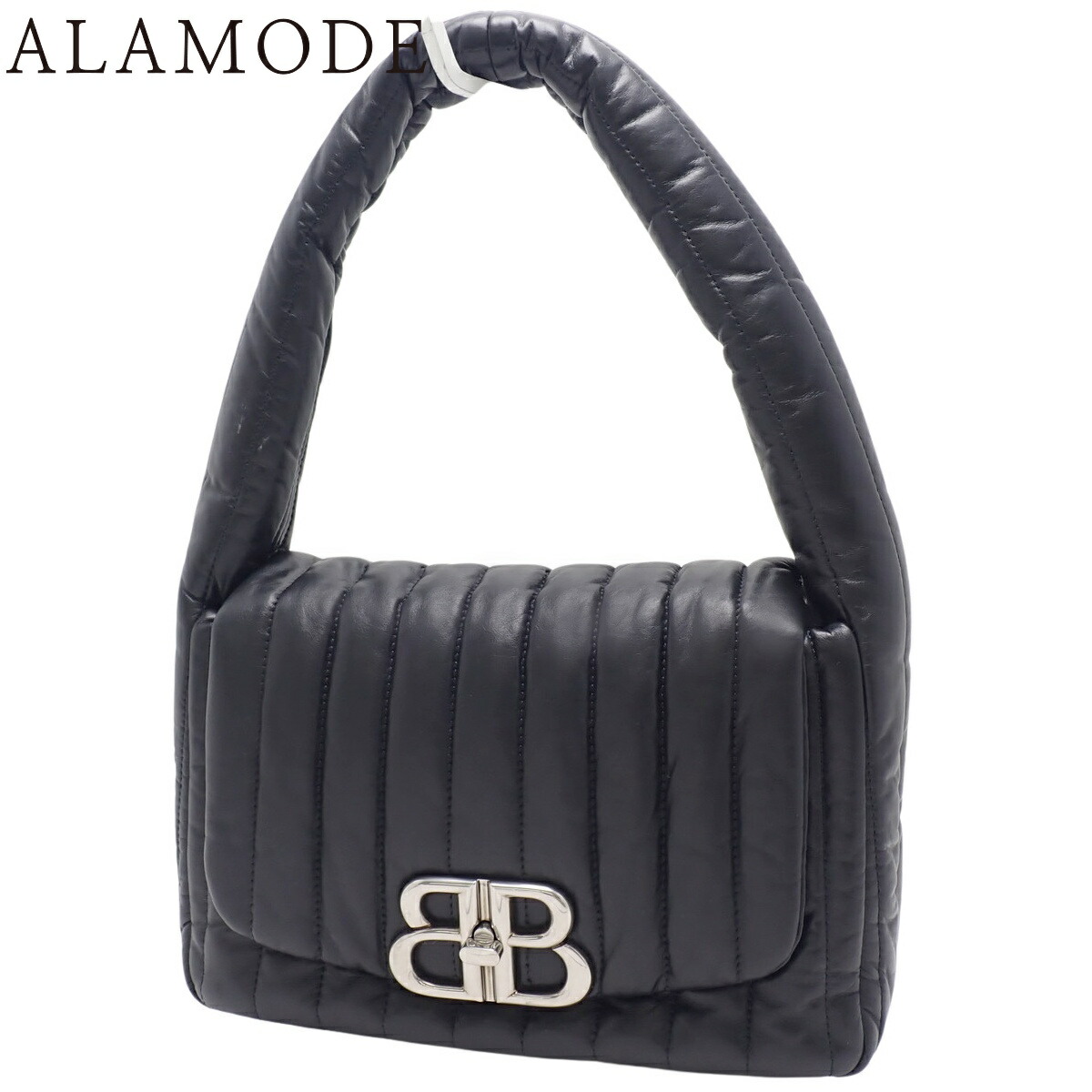 BALENCIAGA(バレンシアガ) モナコ スリング バッグ ショルダーバッグ ワンショルダー ハンドバッグ レザー ブラック黒 シルバー金具 787896 レディース 40802181229【中古】【アラモード】 85,995円