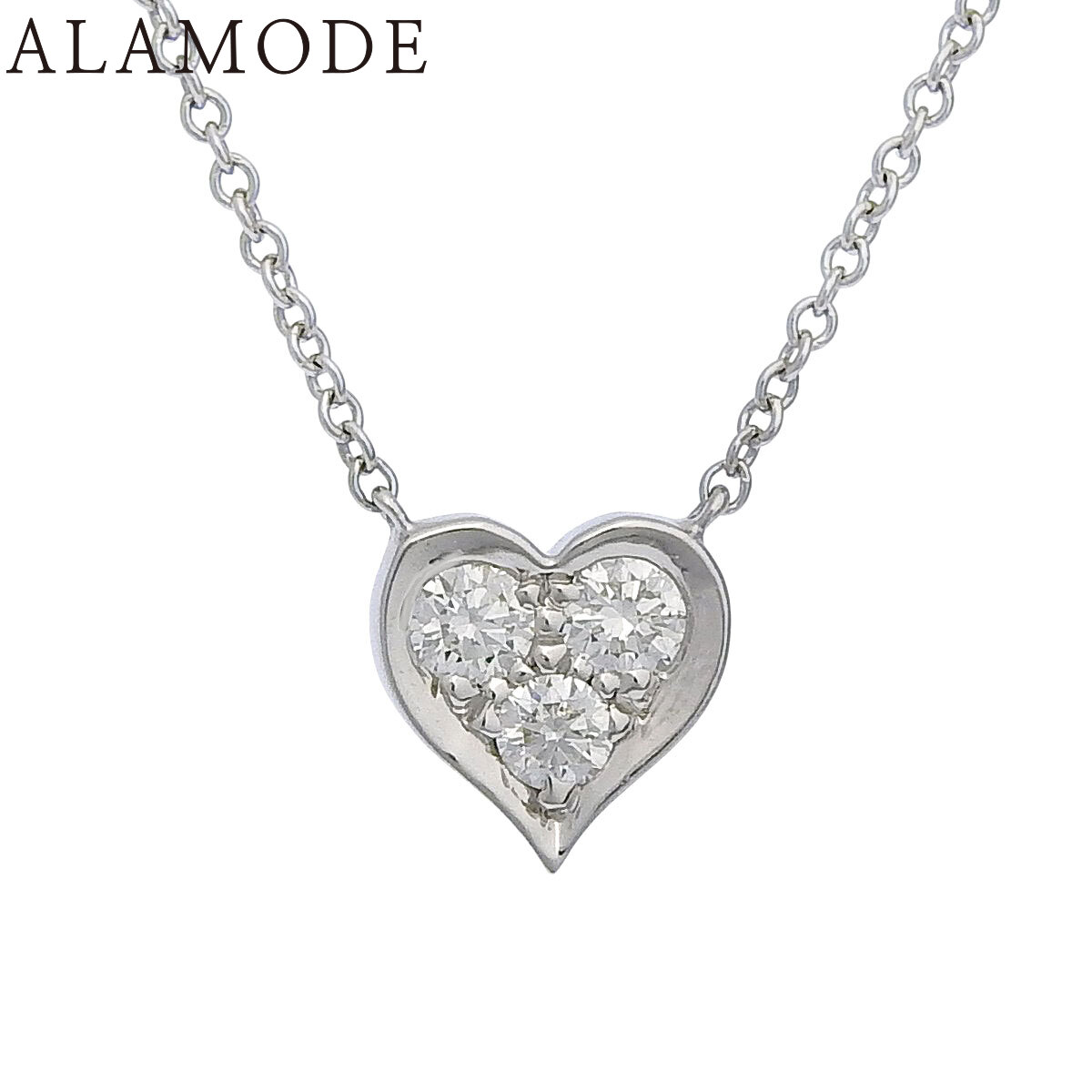TIFFANY&Co.(ティファニー) センチメンタル ハート ネックレス ダイヤモンド プラチナ Pt950 3.1g ネックレス ジュエリー 3PD シルバー銀 レディース 41100096959【中古】【アラモード】