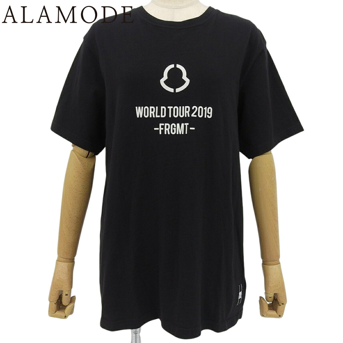 MONCLER(モンクレール) MONCLER×FRAGMENT WORLD TOUR 2019 Tシャツ Tシャツ 2018年 アパレル ファッション トップス 藤原ヒロシ HIROSHI FUJIWARA フラグメント コラボ M コットン ブラック黒 E109U8000150 8391Q メンズ 40802165252【中古】【アラモード】