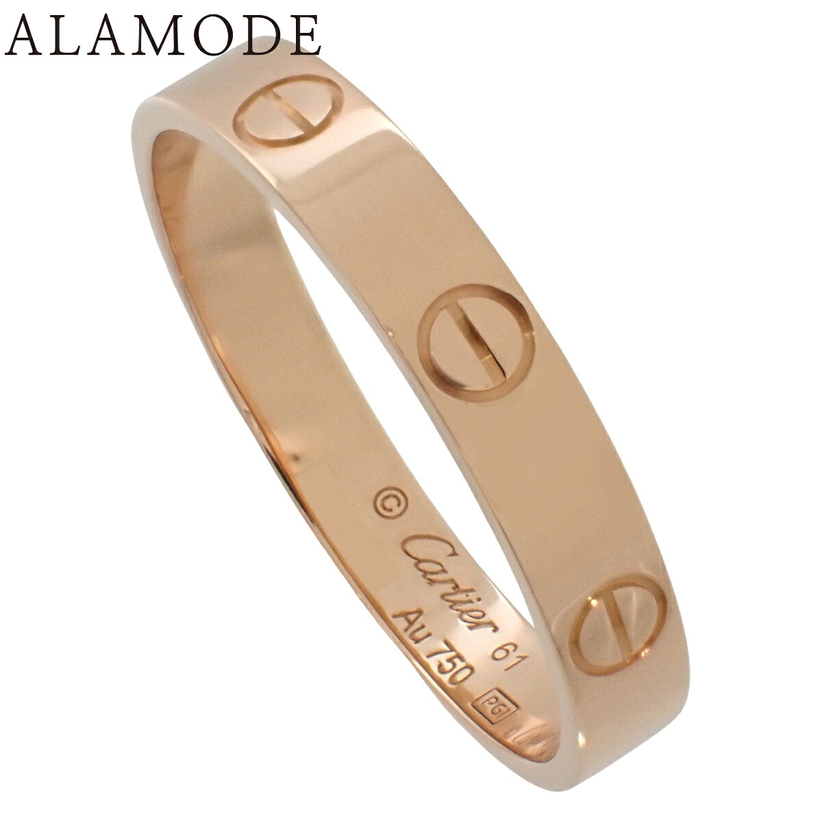 CARTIER(カルティエ) ラブコレクション ミニ LOVE リング ピンクゴールド K18PG 3.6g 指輪 アクセサリー ジュエリー ミニラブ 20(40)号 ピンクゴールド ユニセックス 40802162659【中古】【アラモード】