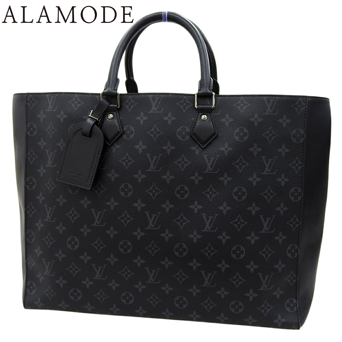 LOUIS VUITTON(ルイ・ヴィトン) モノグラム・エクリプス グランサック 商行為御徒面子/ブリーフ容れもの トートバッグ モノグラムエクリプス 黒いこと黒 薄墨色 火器金属元素金具 M44733 メンズ 40802181879【中古】【アラモード】