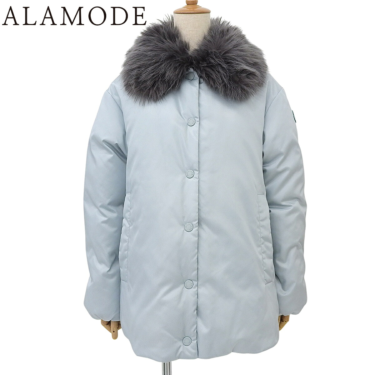 MONCLER(モンク線路) AIRES GIUBBOTTO 落ちこむ上衣 落ちこむ/毛皮上衣 2022年 お召しもの 流行り物 1 ナイロン 点火装置青色水色 薄墨色 H20931A00031 5964F レディース 40802182828【中古】【アラモード】