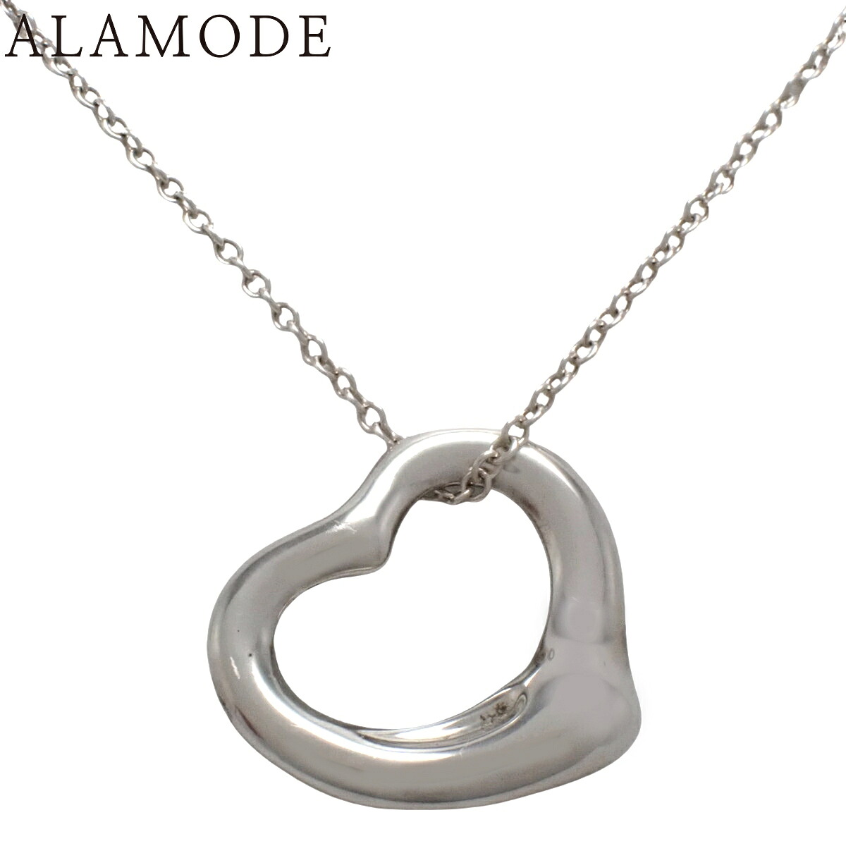 TIFFANY&Co.(ティファニー) エルサ・ペレッティ オープンハート ペンダント シルバー SV925 ネックレス アクセサリー ジュエリー シルバー銀 レディース 40802184010【中古】【アラモード】