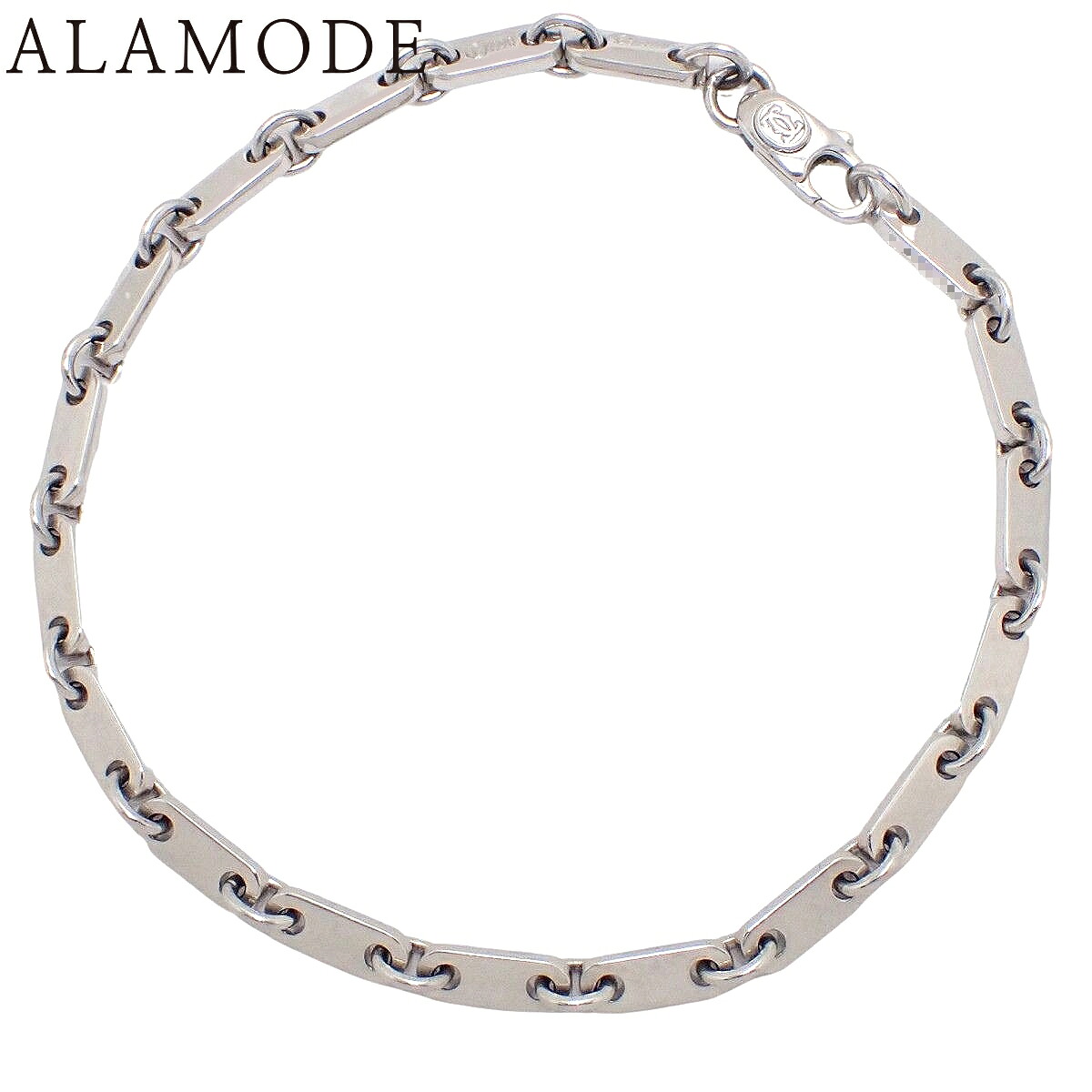 【保証書付】CARTIER(カルティエ) フィガロ ブレスレット B6014100 ホワイトゴールド K18WG 11.1g アクセサリー ジュエリー シルバー銀 レディース 40802185184【中古】【アラモード】