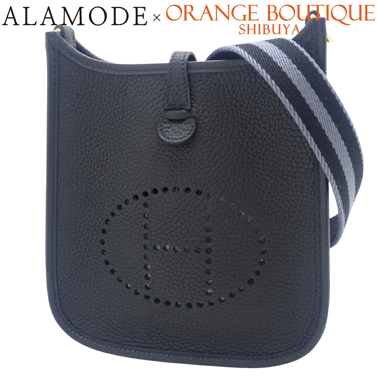 【新品】HERMES(エルメス) エブリン アマゾンTPM ブラック黒 トリヨンクレマンス ゴールド金具 W刻印 ショルダーバッグ 肩掛け エヴリン レディース 40802185712【アラモード】|ALAMODE