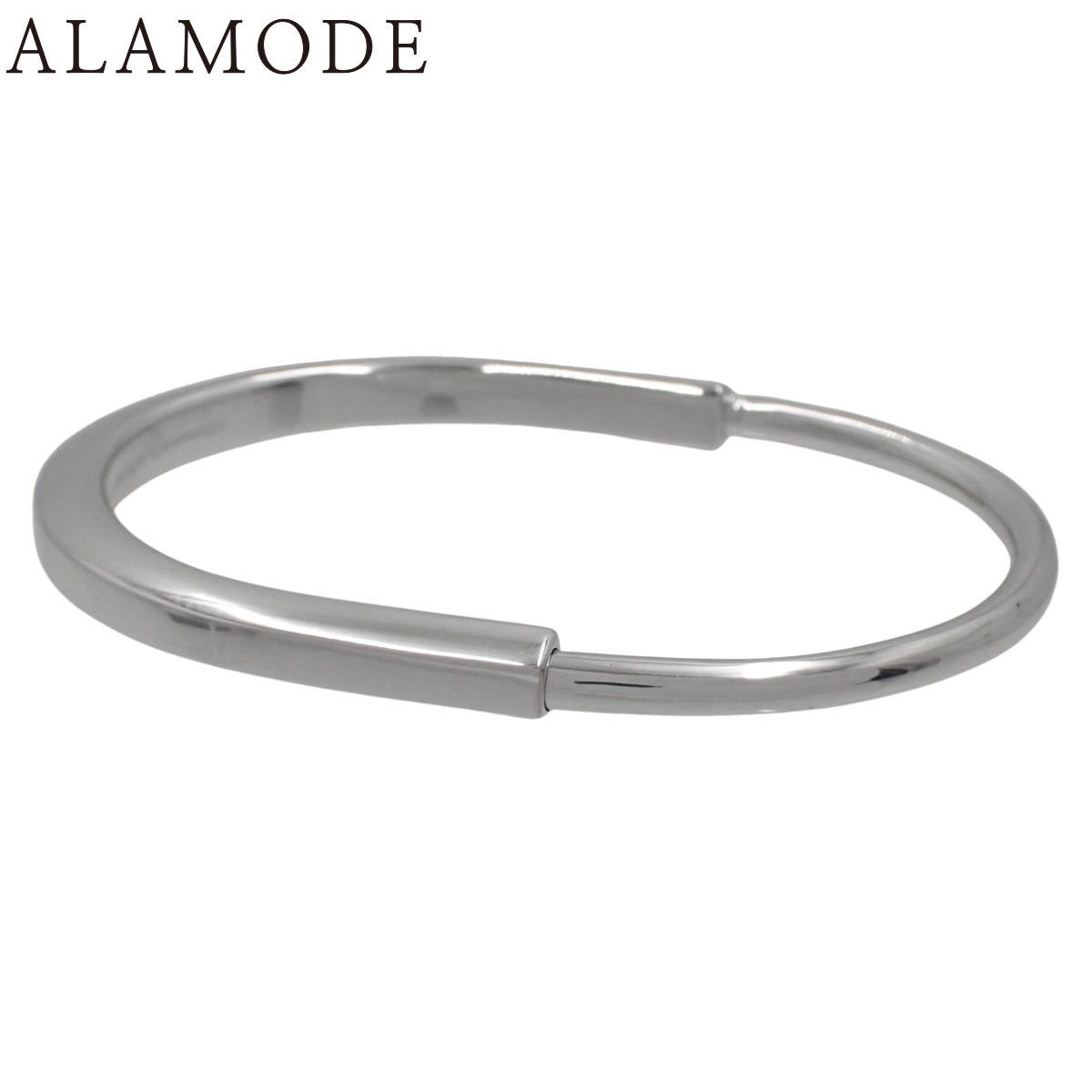 TIFFANY&Co.(ティファニー) ティファニー ロック ナロー バングル ホワイトゴールド K18WG 30.0g アクセサリー シルバー銀 メンズ 40802167439【中古】【アラモード】