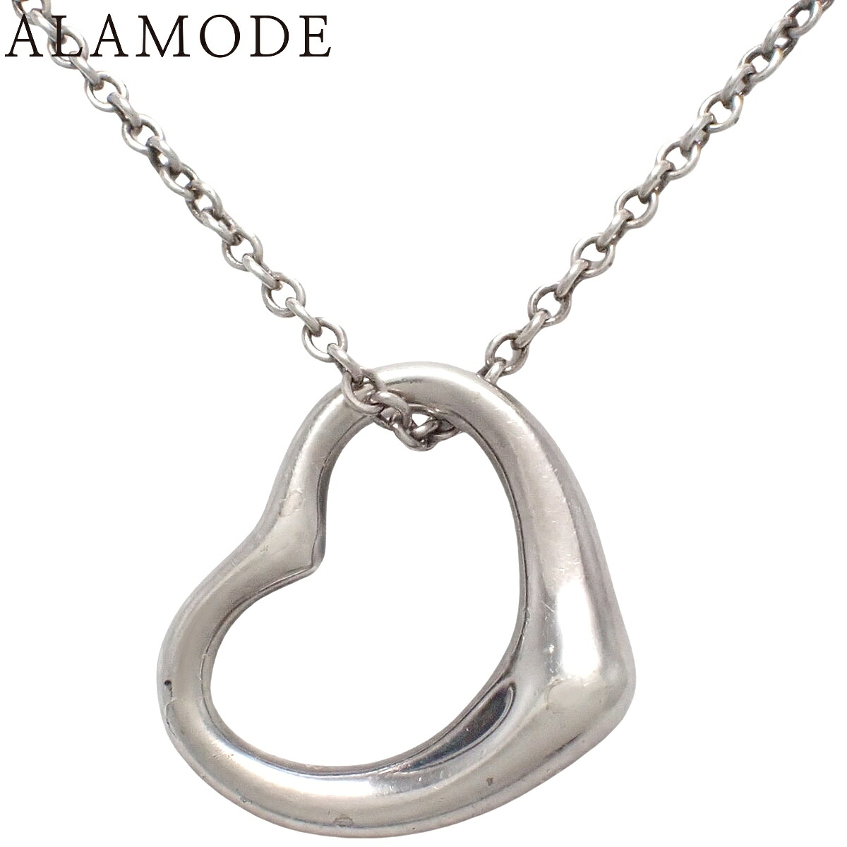 TIFFANY&Co.(ティファニー) エルサ・ペレッティ オープンハート ペンダント シルバー SV925 ネックレス アクセサリー ジュエリー レディース 40802183964【中古】【アラモード】｜ALAMODE 16,376円