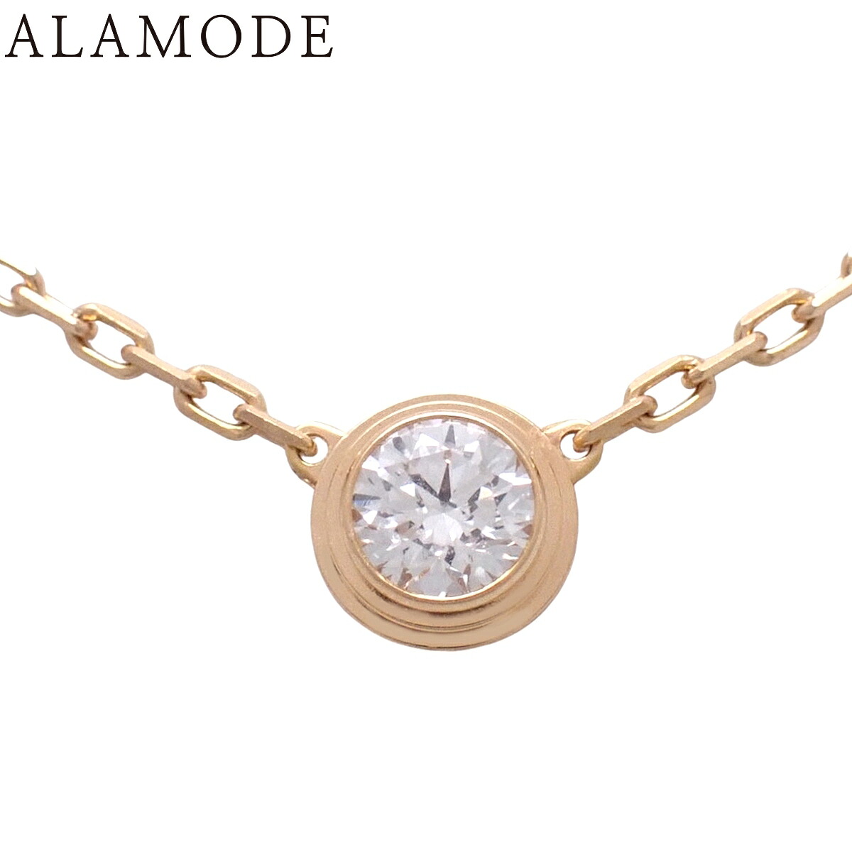 CARTIER(カルティエ) ダムール ネックレス ラージモデル B7215600 ピンクゴールド K18PG 2.9g ネックレス ジュエリー 1PD ピンクゴールド レディース 40802186429【中古】【アラモード】|ALAMODE