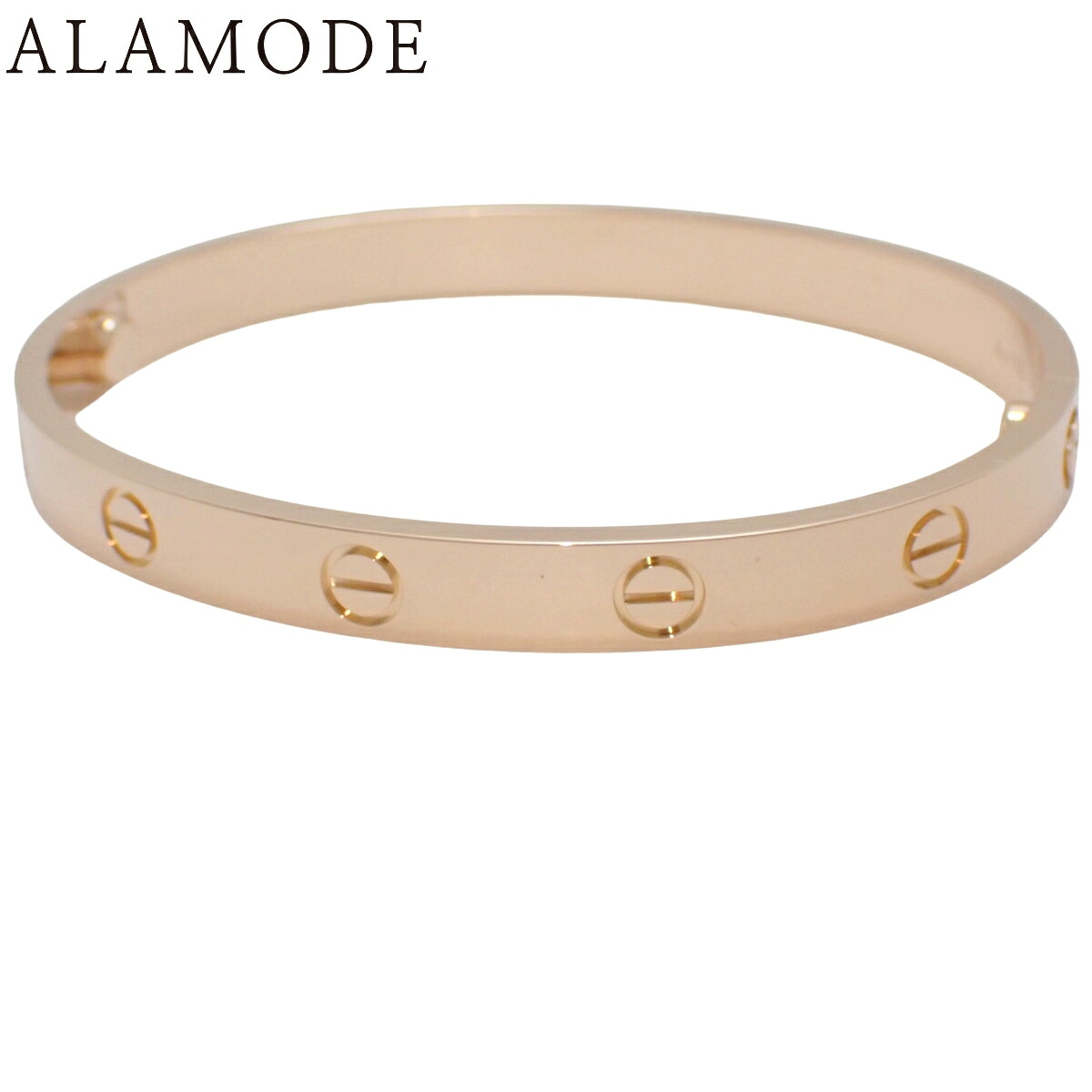 【保証書付】CARTIER(カルティエ) ラブコレクション LOVE ブレスレット クラシックモデル B6067400 ピンクゴールド K18PG 17 バングル アクセサリー ジュエリー ラブブレスレット ピンクゴールド レディース 40802187084【中古】【アラモード】｜ALAMODE