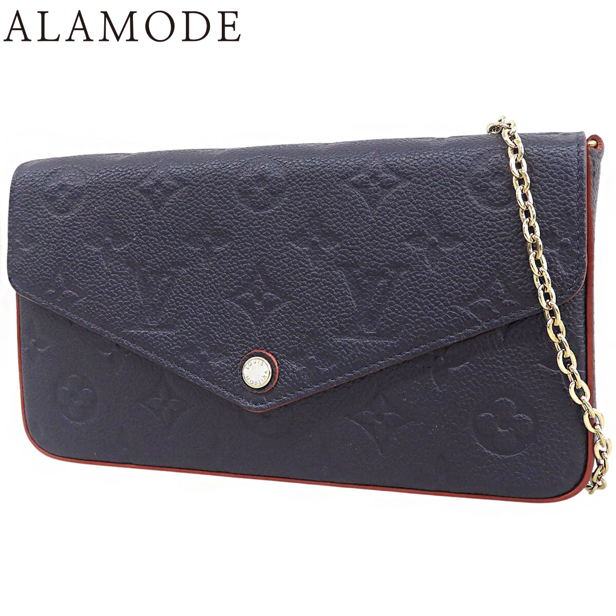 LOUIS VUITTON(ルイ・ヴィトン) モノグラム・アン工業プラント ポシェット・フェリシー ショルダーバッグ 2WAY クラッチペダル チェーンウォレット 肩かけ 曲がった掛け マリーヌルージュ 米国海軍紺 赤いこと赤 ゴールド金具 M64099 レディース 40802187868【中古】【アラモード】