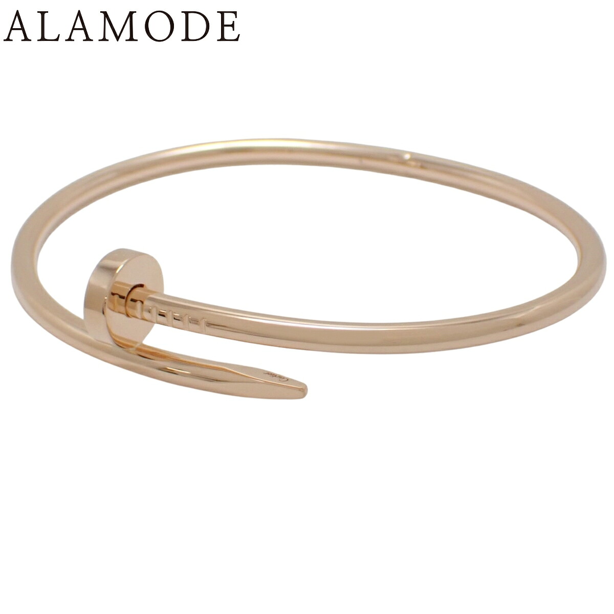 CARTIER(カルティエ) ジュスト アン クル ブレスレット ピンクゴールド K18PG 20 37.2g バングル アクセサリー ジュエリー ピンクゴールド レディース 41100104423【アラモード】｜ALAMODE