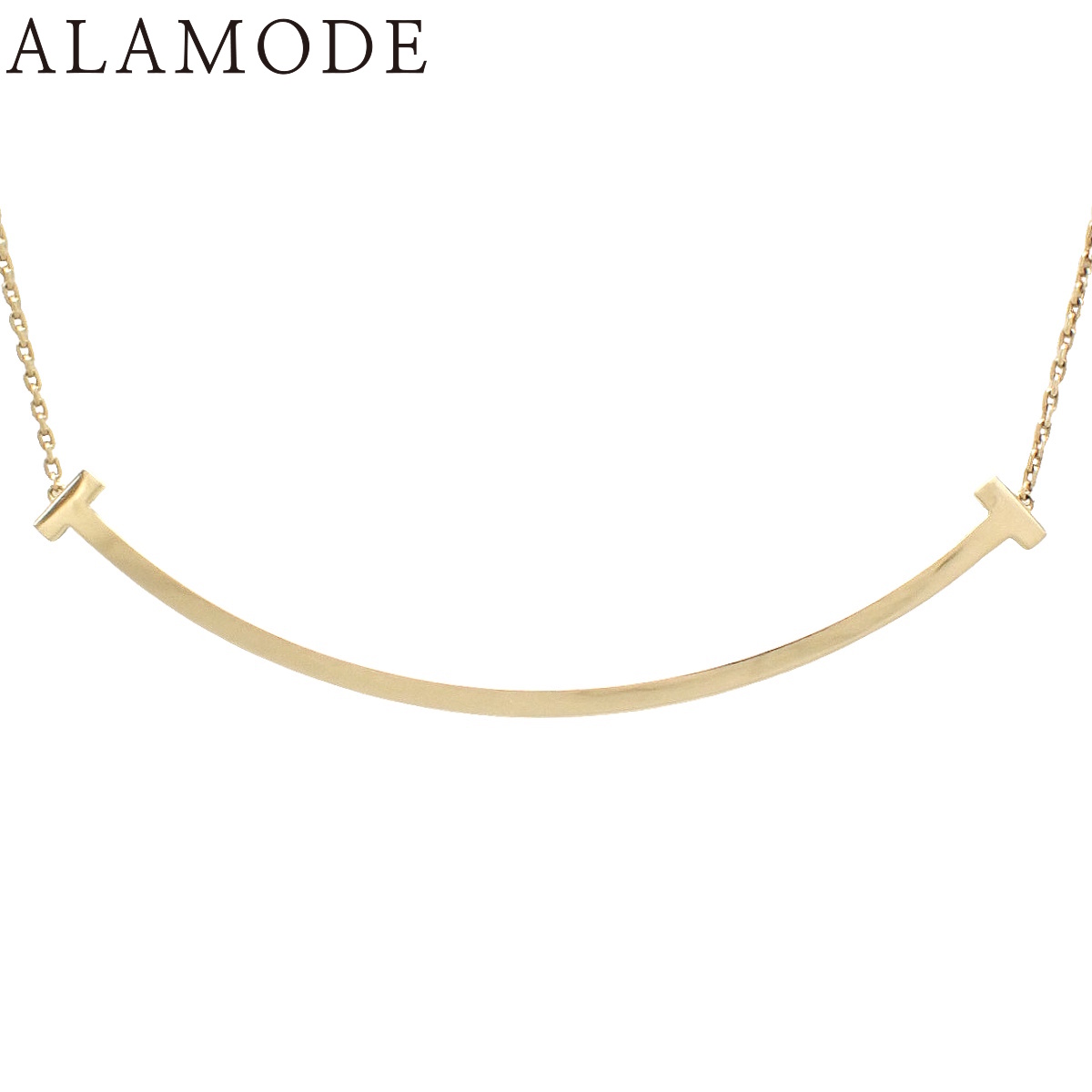 TIFFANY&Co.(ティファニー) ティファニー T スマイル ペンダント エクストララージ イエローゴールド K18YG 12.3g ネックレス アクセサリー ジュエリー Tスマイル ゴールド金 レディース 41100106571【中古】【アラモード】｜ALAMODE 228,413円