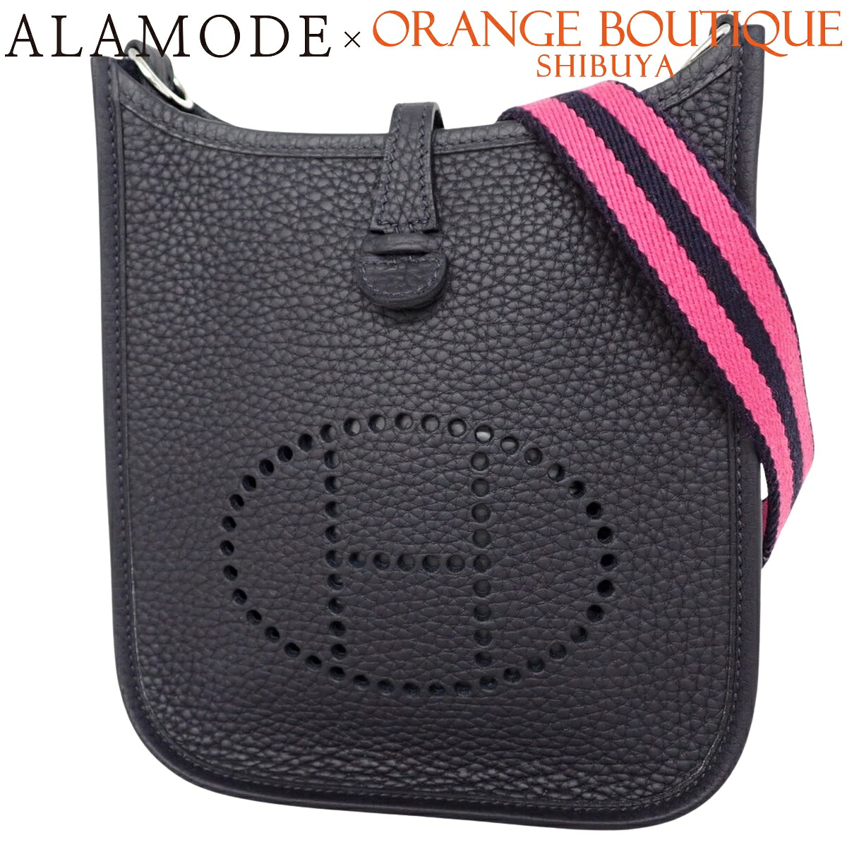 HERMES(エルメス) エブリン アマゾンTPM キャバン ブラック黒 トリヨンクレマンス パラジウム金具 シルバー金具 K刻印 ショルダーバッグ 肩掛け 斜め掛け エヴリン レディース 40802193396【中古】【アラモード】｜ALAMODE