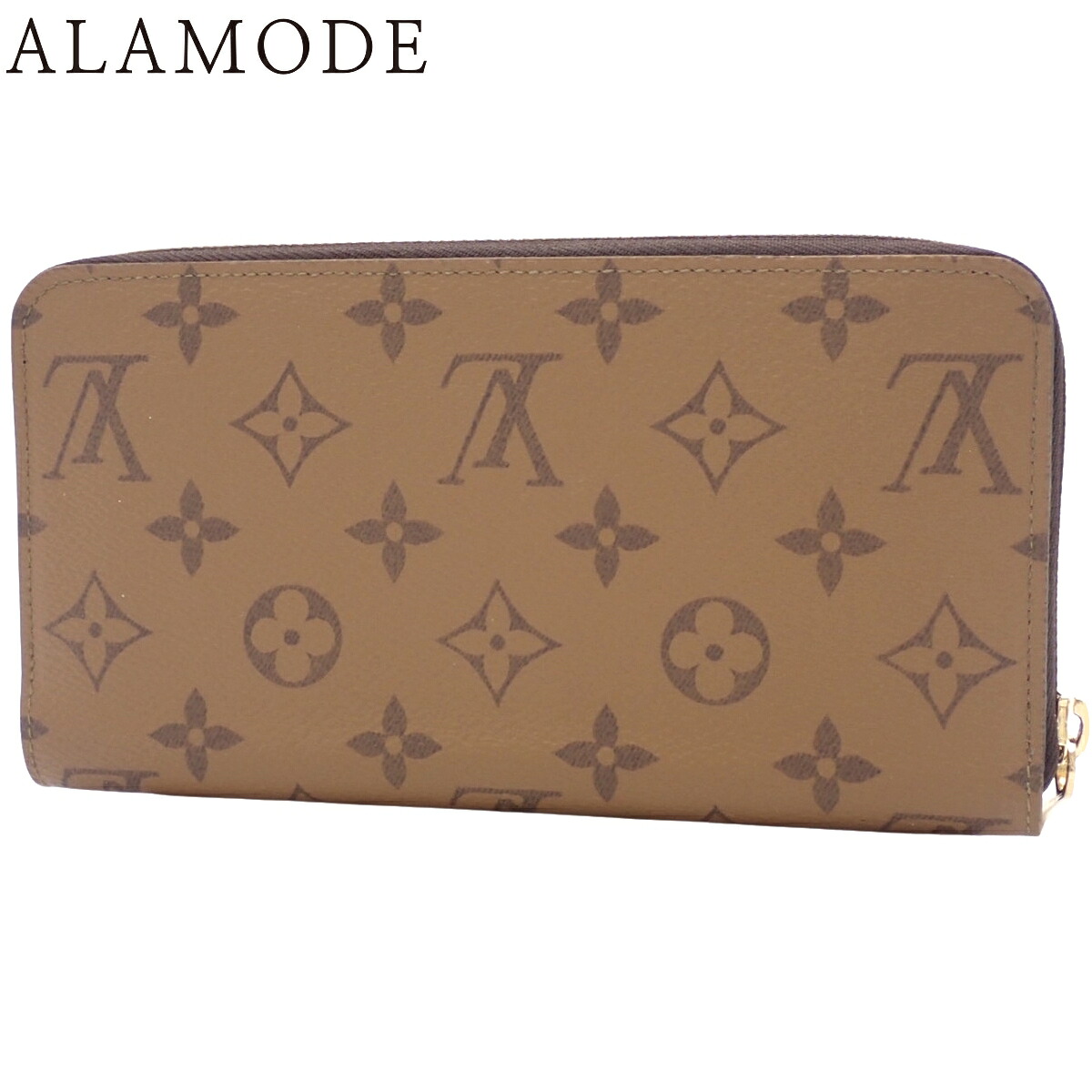 LOUIS VUITTON(ルイ・ヴィトン) モノグラム・リバース ジッピー・ウォレット ロングウォレット 長財布 ジップアラウンド ラウンドファスナー モノグラム・リバース キャンバス ブラウン茶 ゴールド金具 M82444 ユニセックス 40802189452【中古】【アラモード】|ALAMODE