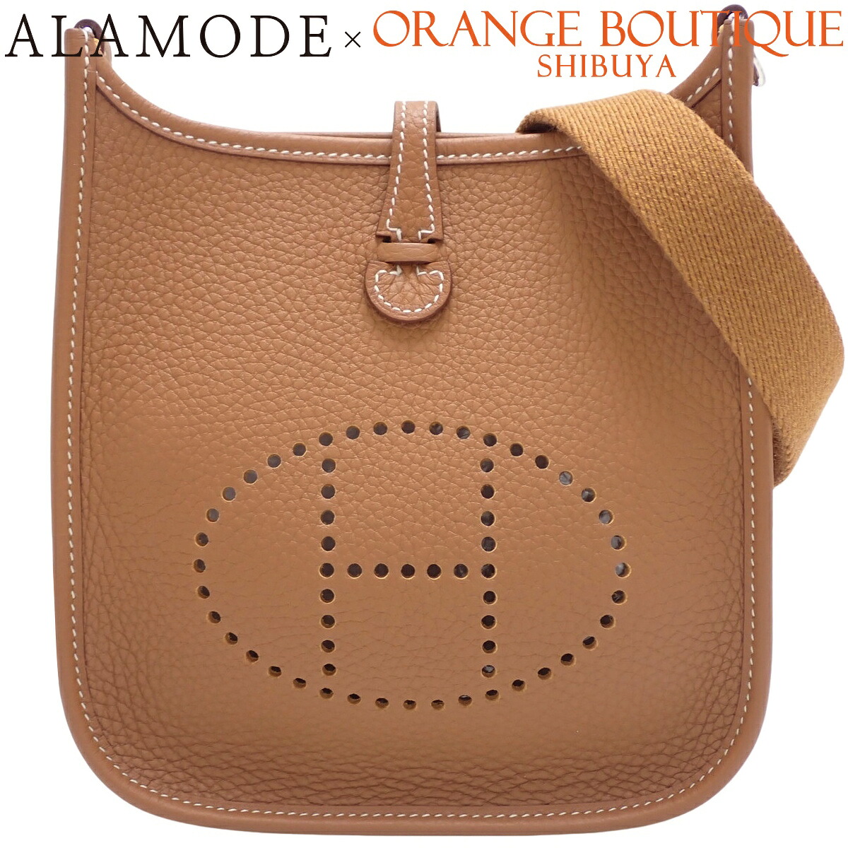 HERMES(エルメス) エブリン アマゾンTPM ゴールド ブラウン茶 トリヨンクレマンス パラジウム金具 シルバー金具 K刻印 ショルダーバッグ 肩掛け 斜め掛け エヴリン レディース 40802193698【中古】【アラモード】|ALAMODE