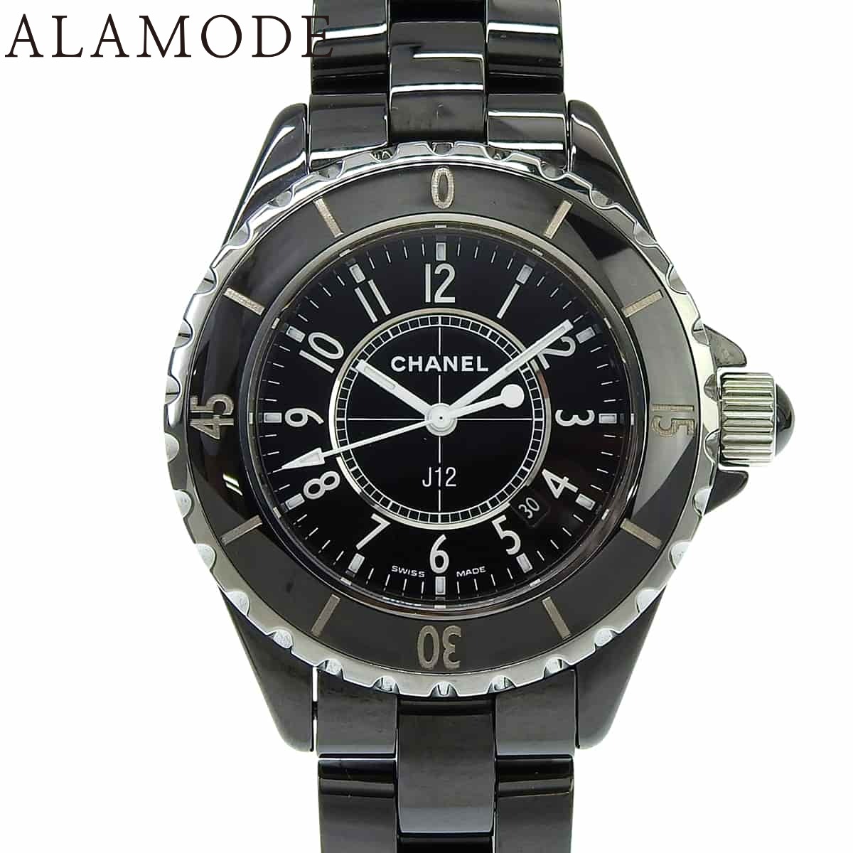 シャネル J12 H0682 CE 黒いこと 石英 レディース 40802191999【中古】【アラモード】