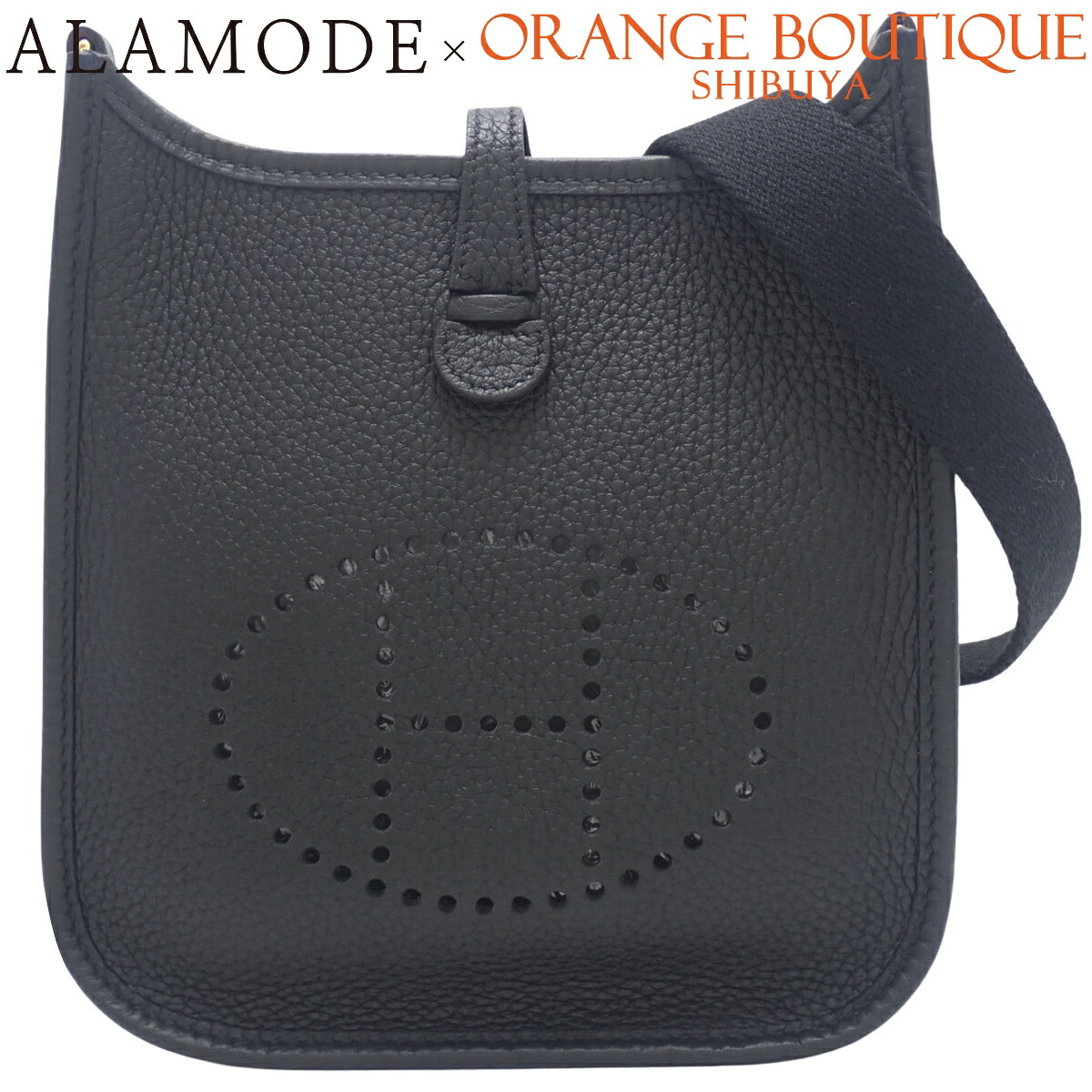 HERMES(エルメス) エヴリンTPM 黒いこと黒 トリヨンクレマンス ゴールド金具 Z目じるし ショルダーバッグ 肩かけ 曲がった掛け レディース 40802196057【中古】【アラモード】