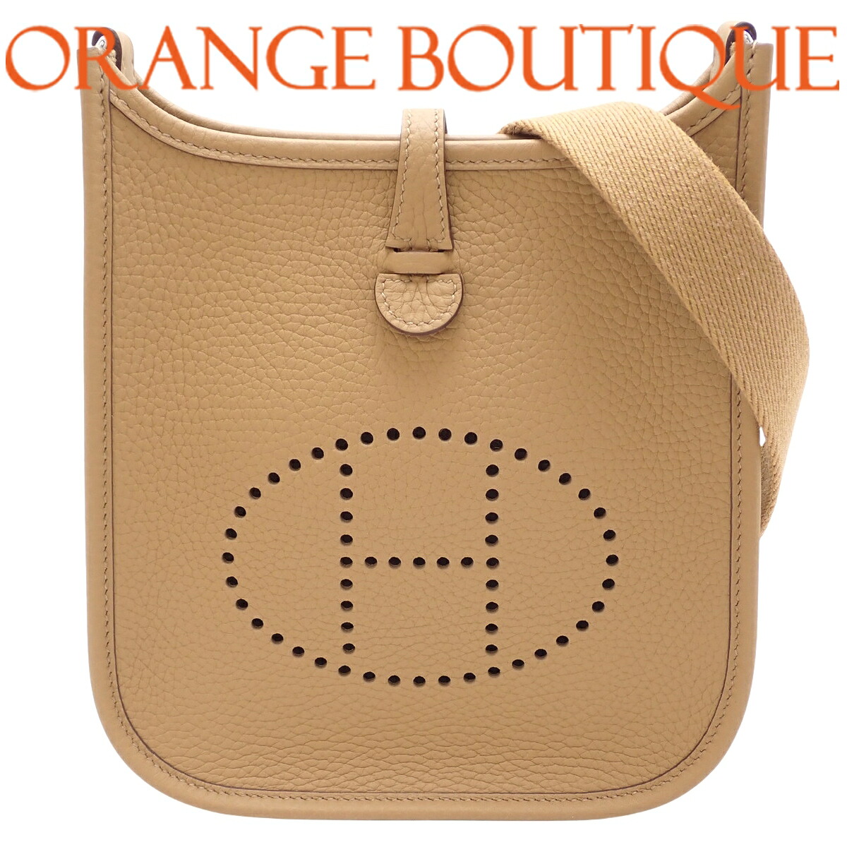 【未使用】HERMES(エルメス) エブリン アマゾンTPM ビスキュイ ブラウン茶 トリヨンクレマンス パラジウム金具 シルバー金具 K刻印 ショルダーバッグ 肩掛け 斜め掛け エヴリン レディース 40802202779【アラモード】｜ALAMODE