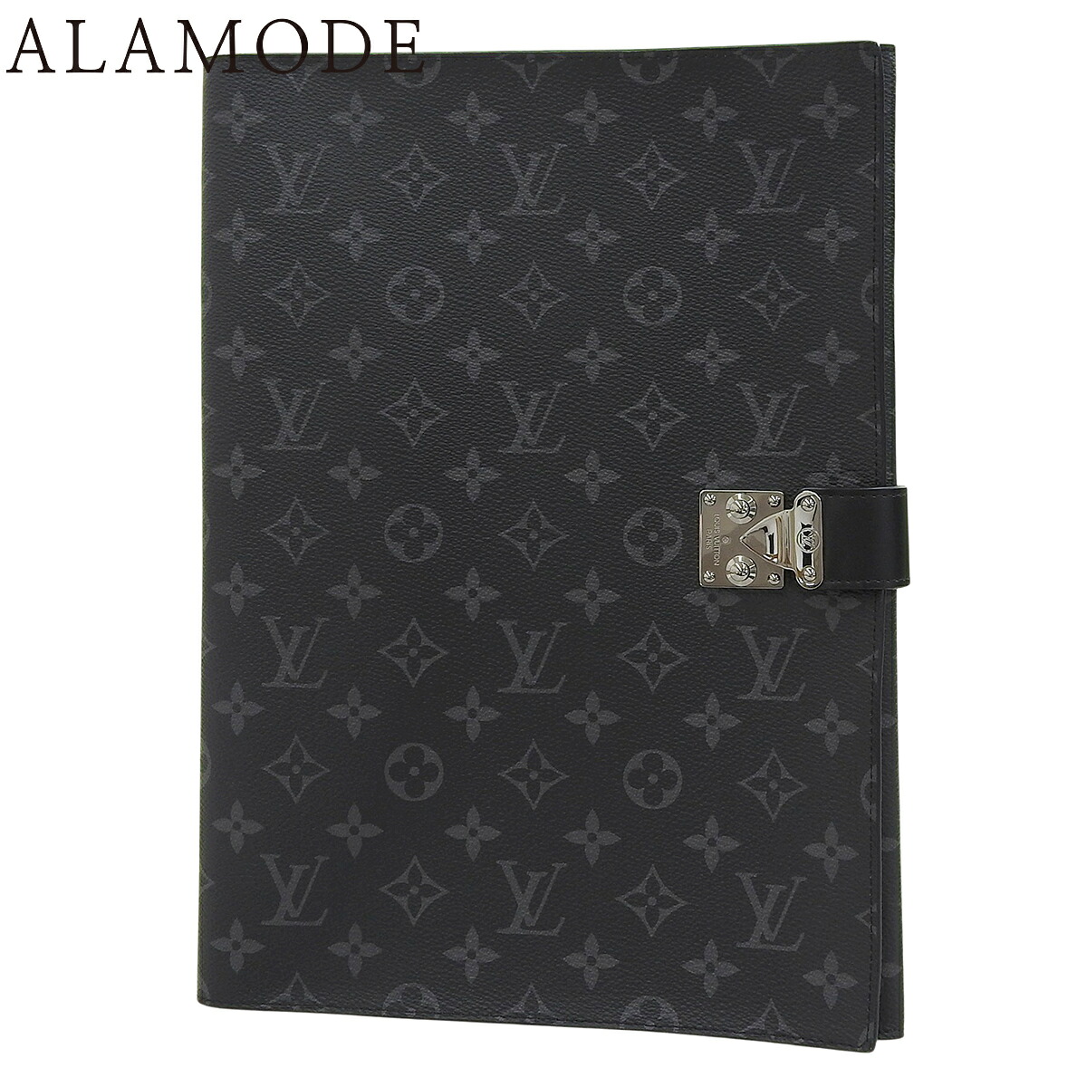 LOUIS VUITTON(ルイ・ヴィトン) モノグラム・エクリプス ポルト ドキュマン フランクGM クラッチバッグ/セカンドバッグ 書類ケース ブリーフケース 手持ちかばん モノグラム・エクリプス キャンパス ブラック黒 グレー シルバー金具 GI0273 40802193133【アラモード】｜ALAMODE