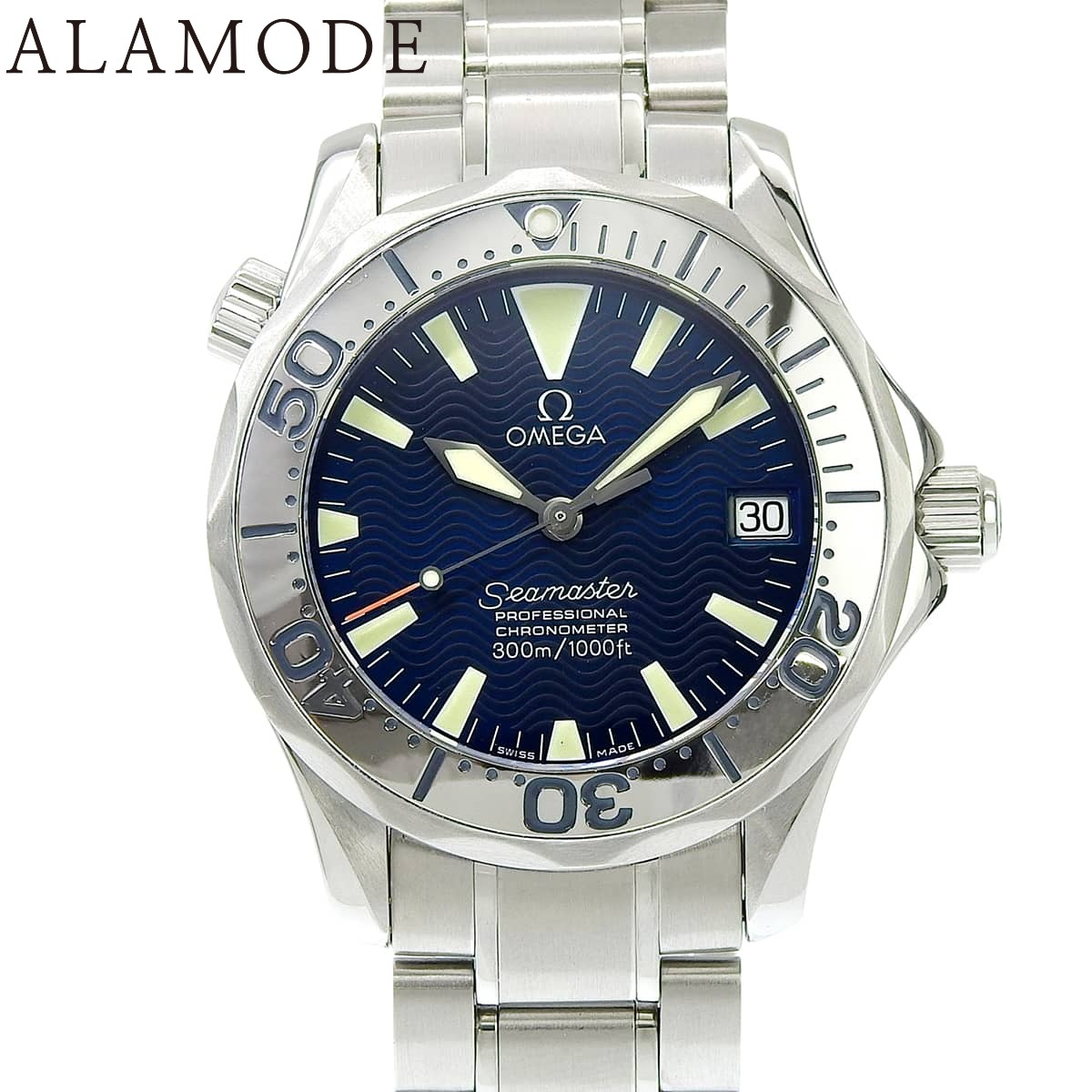 オメガ シーマスタープロフェッショナル 2253.80 SS ブルー 自動巻き ユニセックス 41100109635【中古】【アラモード】｜ALAMODE
