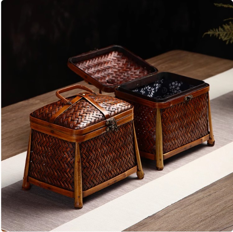 竹工芸作品、かご、物入れ 20bc806165cb58956e7e911b78ea24