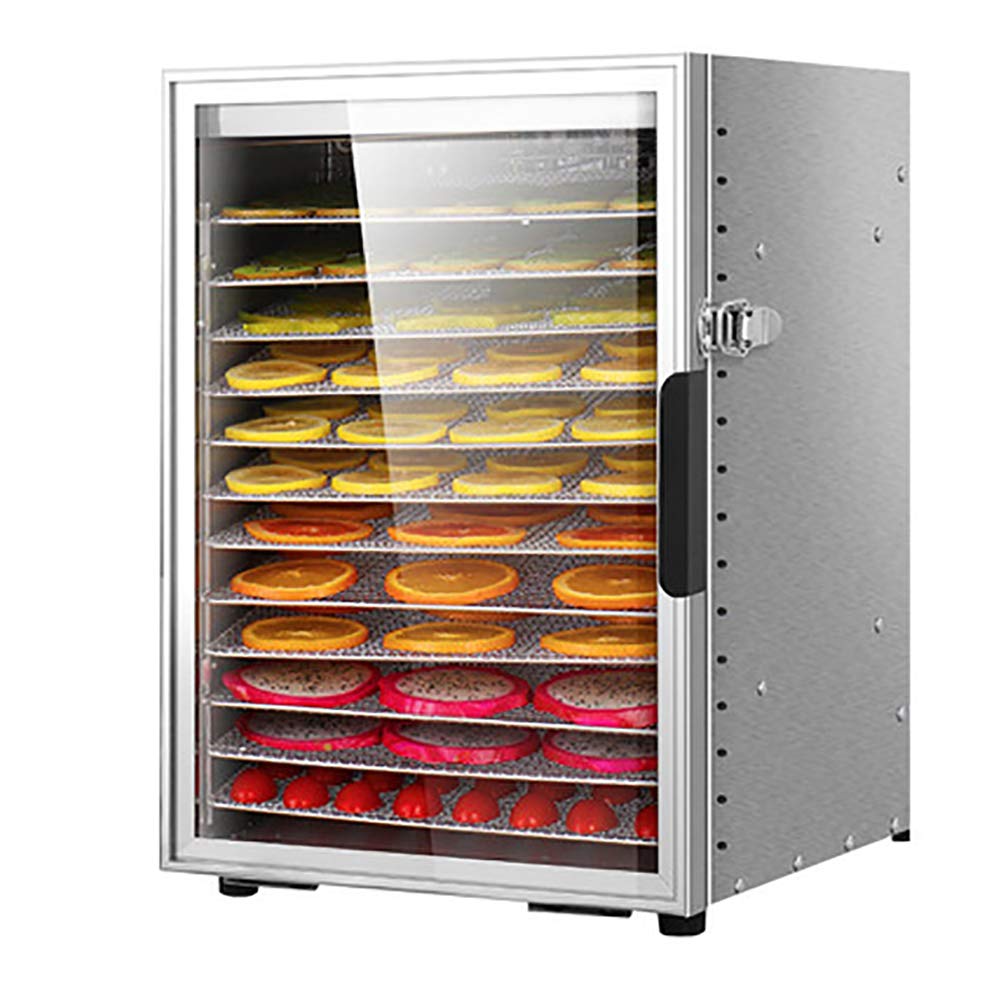食品乾燥機 フードディハイドレーター30~90&deg;C温度設定 食品グレードステンレス鋼乾燥 ドライフルーツ 野菜 果物 キノコ 花 熱風循環 460*315*430mm｜ALASTIME