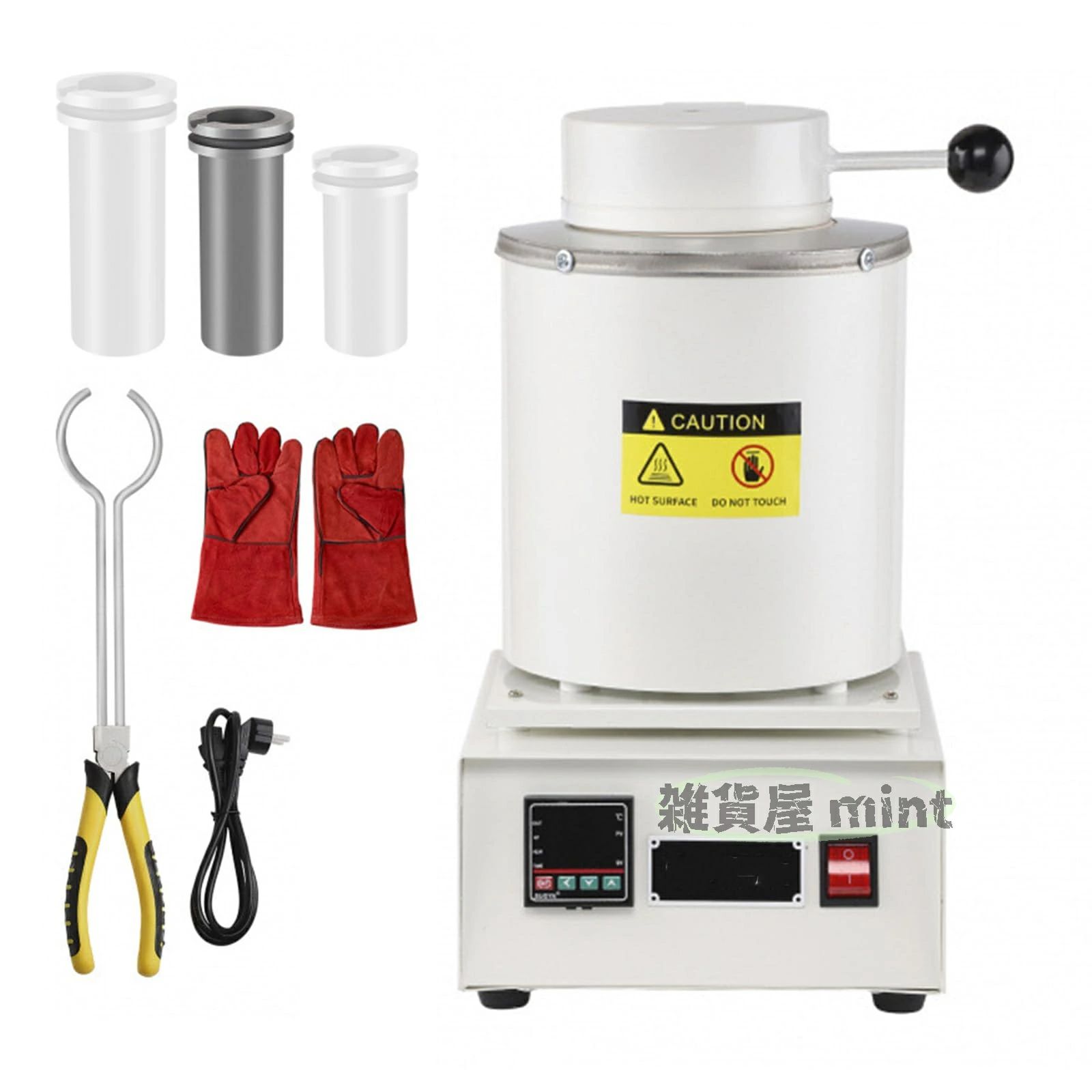 電気溶解炉 100v デジタル温度制御 金属溶解炉 溶鉱炉 電気炉 2000W 最高1150℃ 精密PID制御 高純度 金の石墨坩堝 金銀短時間融解用 貴金属、金、銀、銅、アルミニウム鋳造対応 家庭作業台・小規模スタジオ用・業務用 メッシュなし 2KG｜ALASTIME 26,384円