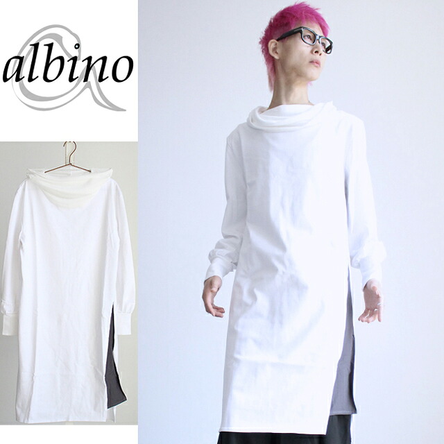 【eimuu】首っ玉×態度出どころうつり変わり衣裳衣裳 メンズ ロング丈 長袖 流行り物系 上衣 ハイネック オフタートル バイ色つや 白いこと 白 個人的特徴的 日本製 国産 知らん顔的 ユニ一発やる レディース
