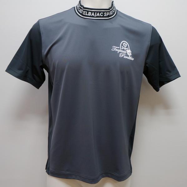 カステルバジャック スポーツ・25 春夏 SS 新作・サラカラ モックネック 半袖Tシャツ(L)(LL)7235272108-97｜aldo洋品店