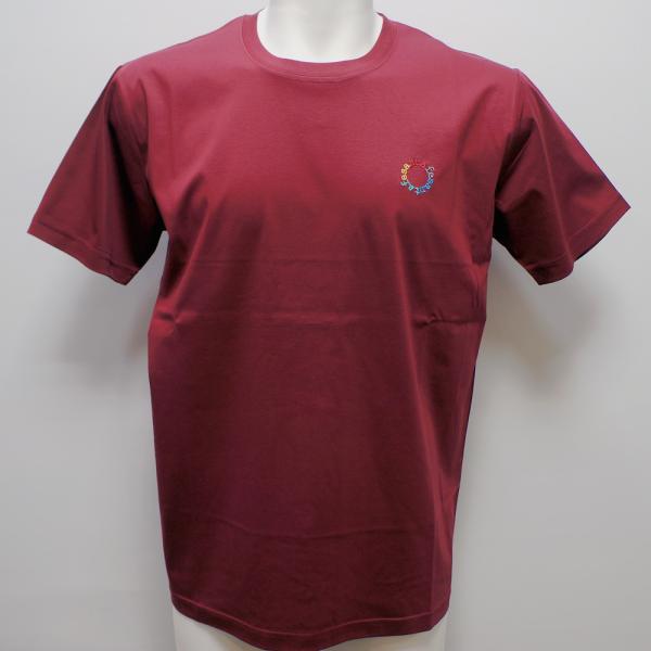 サンタフェ・25 春夏 SS 新作・コットンスムース ワンポイント刺繍 半袖Tシャツ(L)(LL)(3L)(4L)25-83830-067