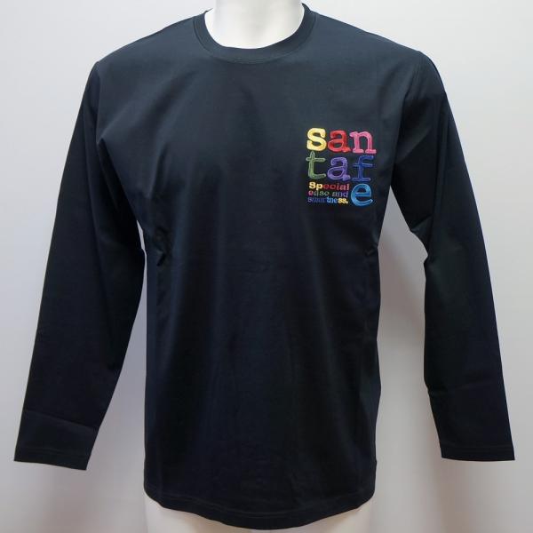 サンタフェ・26 春夏 SS 新作・コットンスムース 胸刺繍 長袖Tシャツ(L)(LL)(3L)(4L)26-85423-019