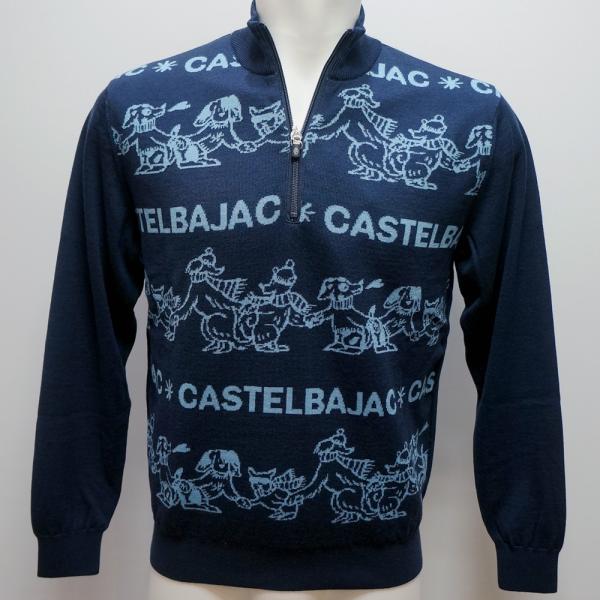 カステルバジャック 運動競技・25 秋冬 AW・新作・蓄熱裏地付き添い人 ZIPUP スウェーター(M)(L)(LL)7235461122-59