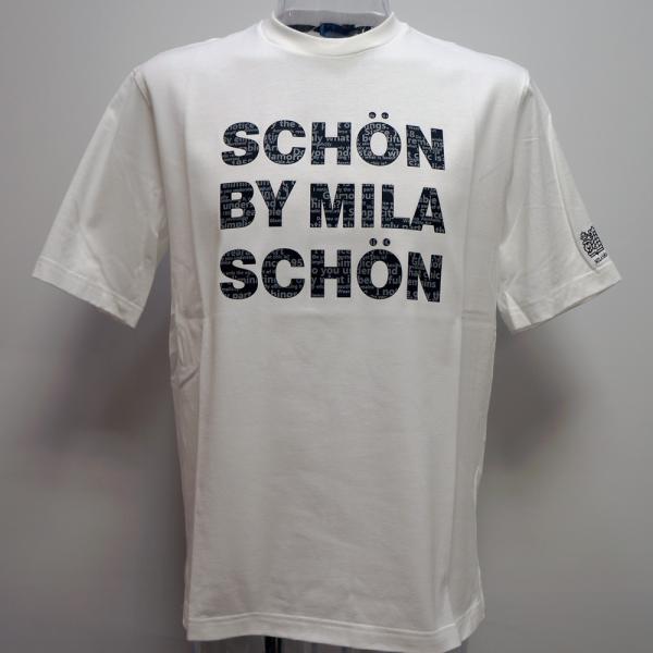 (SALE)（schon）by mila schon・23 春夏 SS 新作・半袖 Tシャツ(L)(LL)7323272153-01　ミラ・ショーン