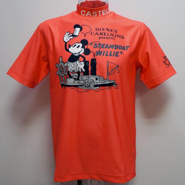 (SALE)カステルバジャック 運動競技・23 春夏 SS 新作・パディ モックネック 半袖ティーシャツ(M)(L)(LL)7233172101-85