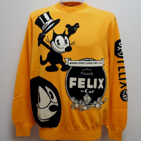 (SALE)カステルバジャック・23 秋冬 AW・新作・FELIX柄 セーター(L)(LL)7213361103-35