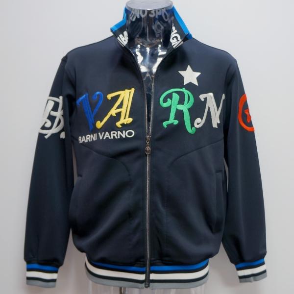 (SALE)バーニヴァーノ・ロゴ刺しゅう プルオーバー 貨物自動車上衣(M)(L) 23 春夏 SS 新作 BSS-MST4743-09 BARNI VARNO (M)(L)