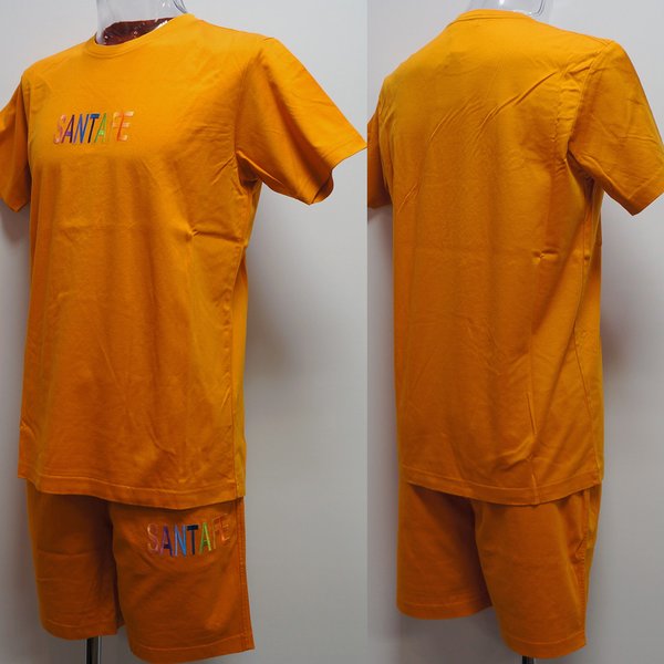 (SALE)サンタフェ・22 春夏 SS 新作・半袖Tシャツ 短パン 上下(M)(L)(LL)(3L)22-83809-042 22-83811-042