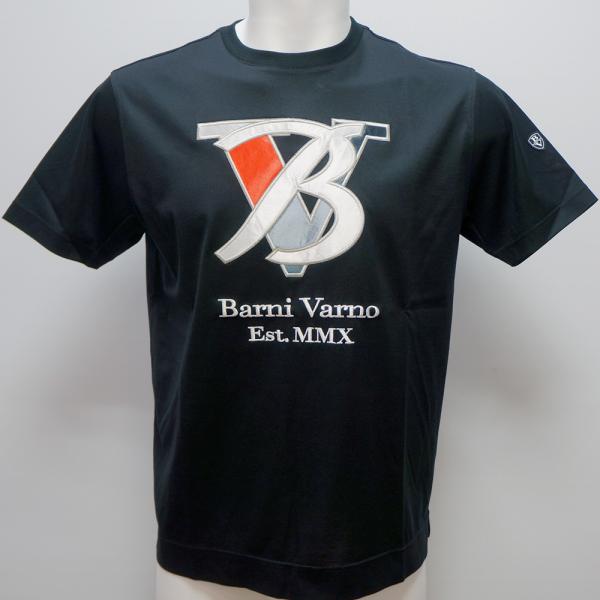 バーニヴァーノ・BV刺しゅう 半袖 プルオーバー(LL) 26 春夏 SS 新作 BSS-PTH5523-09-LL BARNI VARNO (LL)