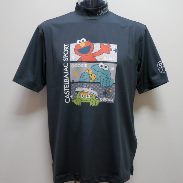 カステルバジャック スポーツ・24 春夏 SS 新作・セサミ モックネック 半袖Tシャツ(L)(LL)7234172101-99