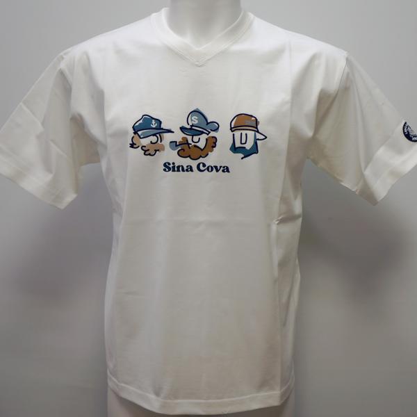 シナコバ・26 春夏 SS 新作・半袖V Tシャツ(キングサイズ)(3L)26120566-100-K(キング)|aldo洋品店