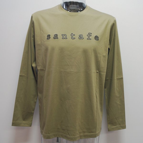 (SALE)サンタフェ・22 秋冬 AW 新作・ロゴ刺繍 長袖Tシャツ(4L)(54)22-84451-026-54　キングサイズ