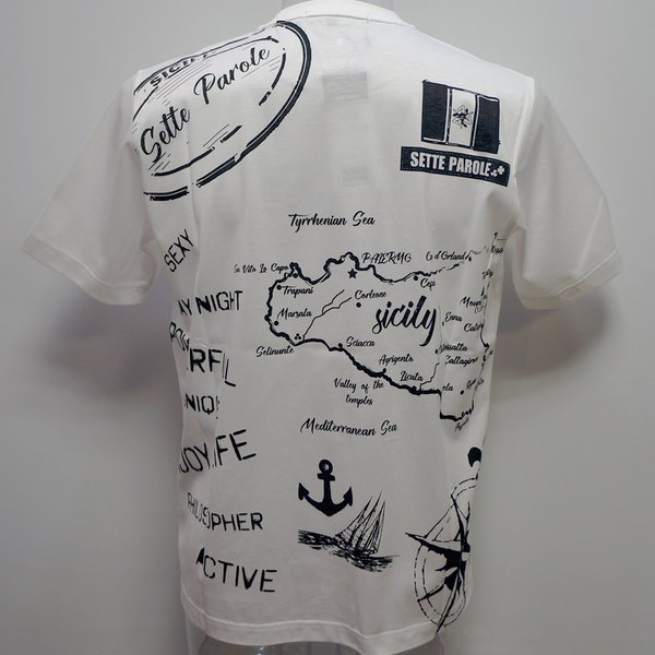 (SALE)セッテパローレ・21 春夏 SS 新作・半袖Tシャツ(M)(L)(LL)37970-162-01　SETTE PAROLE